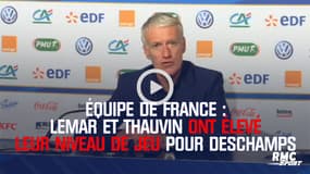 Équipe de France - "Lemar et Thauvin ont été très bons", souligne Deschamps