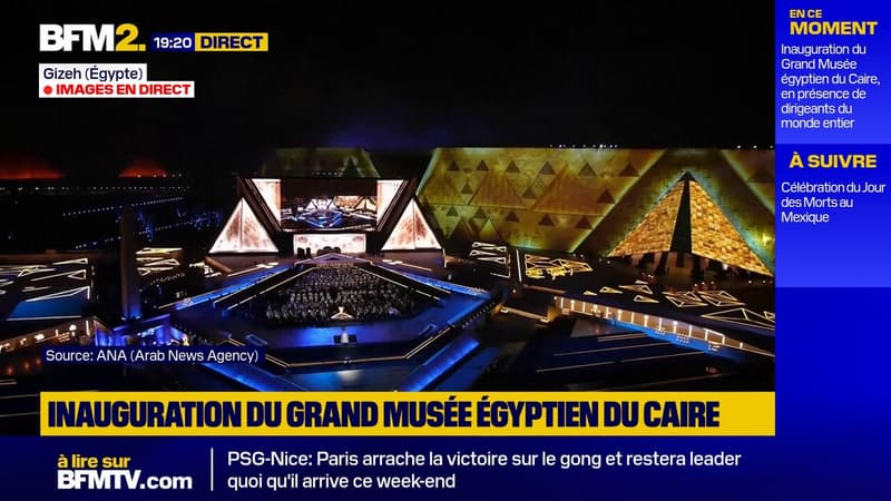 Le Caire: des dirigeants du monde entier assistent à la cérémonie d'ouverture du Grand Musée Égyptien