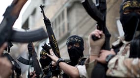 Des militants jihadistes palestiniens lors de funérailles de l'un des leurs à Gaza, le 11 mars dernier