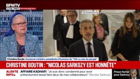 "Ce qui a été dit pour monsieur Sarkozy, c'est l'équivalent de la peine de mort de l'époque", lance Christine Boutin, ancienne ministre