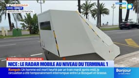 Promenade des anglais : le radar mobile déplacé au niveau du terminal 1