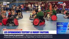 Coupe du monde de rugby: les Springboks ont été initiés au rugby fauteuil