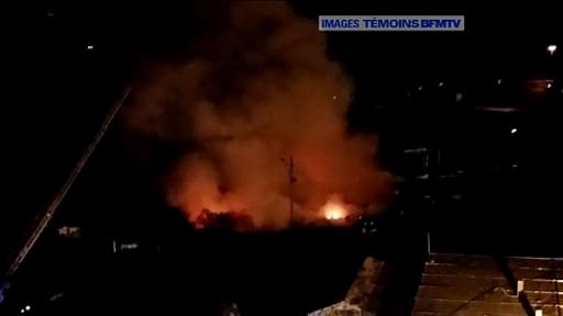 Un incendie dans un camp de Roms à Bobigny