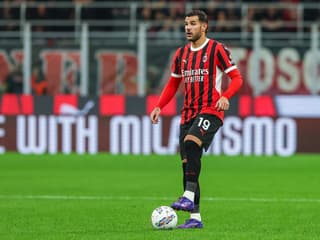 Théo Hernandez avec l'AC Milan en septembre 2024