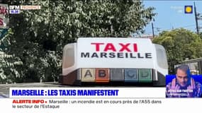 Marseille: 70 chauffeurs de taxis dans la rue