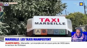Marseille: 70 chauffeurs de taxis dans la rue