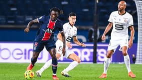 Moise Kean lors de PSG-Rennes