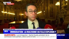 Projet de loi immigration: Bruno Retailleau (président du groupe LR au Sénat) salue "un texte de fermeté"