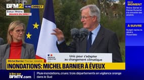 Inondations: Michel Barnier assure que "l'État restera aux côtés des communes touchées"