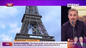 Les anneaux olympiques ont été décrochés de la Tour Eiffel