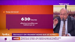 Un Français travaille en moyenne 630 heures par an