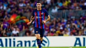 Robert Lewandowski lors du trophée Gamper, le 7 août 2022