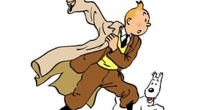 Un dessin original de Tintin par Hergé
