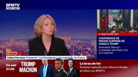 Pour Valérie Pécresse, présidente (LR) de la région Île-de-France, "ce qui se joue en Iran, c'est la défense de la liberté"