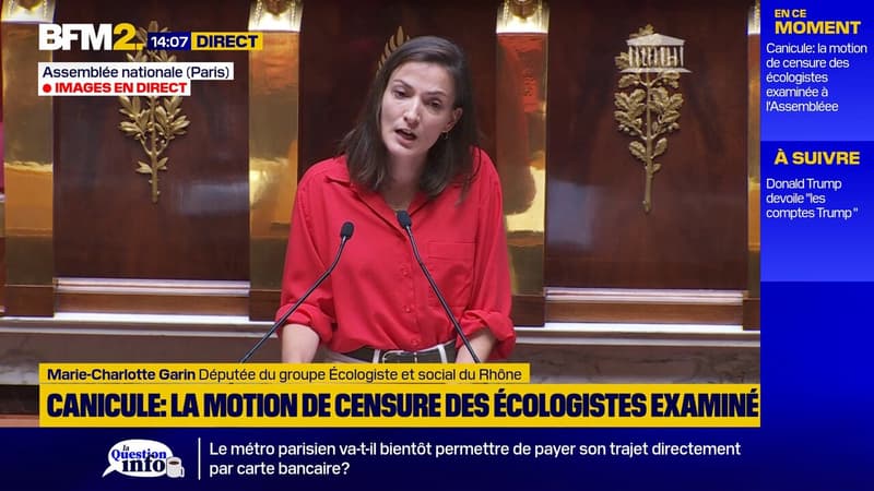 Canicule: "Vous êtes coupable", une députée écologiste accuse le gouvernement "d'avoir aggravé le problème"