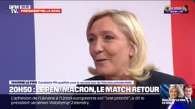 "Je suis tranquille, sereine": Marine Le Pen s'exprime avant son débat face à Emmanuel Macron