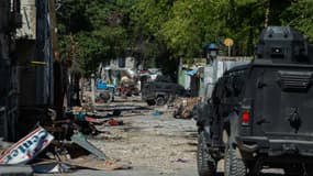 Une patrouille de police à Port-au-Prince le 17 décembre 2024.