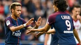 Neymar et Edinson Cavani