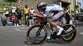Remco Evenepoel sur la 7e étape du Tour de France, le 05/07/2024