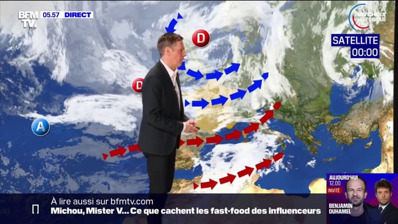 Regarder la vidéo Le sud de la France retrouve un temps plus calme et des températures estivales, au nord le ciel restera nuageux