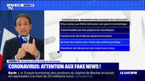 Coronavirus: le secrétaire d'État chargé du Numérique alerte sur les "fakes news", "qui viennent empirer la situation"