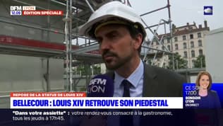 "Un grand jour": Grégory Doucet se réjouit du retour de la statue Louis XIV place Bellecour