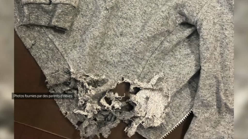 Des vêtements grignotés par les rats au sein de l'école.