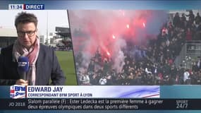Les supporters de l'OL ont mis le feu lors du dernier entraînement avant OL-ASSE !