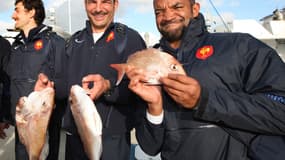 Marc Lièvremont et Emile N'Tamack présentent leurs prises