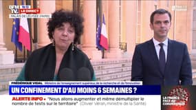 Frédérique Vidal (ministre de la Recherche) développe les différentes solutions pour comprendre comment se propage l'épidémie