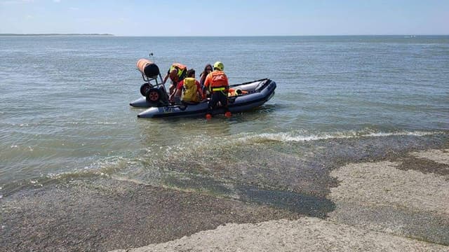 Les deux personnes isolées par la marée en Baie d’Authie