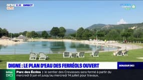 Digne-les-Bains: le plan d'eau des Ferréols de nouveau accessible 