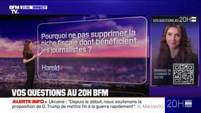 Dette: pourquoi ne pourrait-on pas supprimer la niche fiscale dont bénéficient les journalistes? Vos questions au 20h BFM
