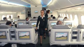 L'intérieur d'un Boeing 747.