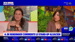 Antonia de Rendinger commente le stand-up alsacien 