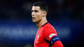 Cristiano Ronaldo lors du quart de finale de l'Euro Portugal-France le 5 juillet 2024 à Hambourg