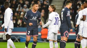Kylian Mbappé et Luka Modric le 15 février 2022