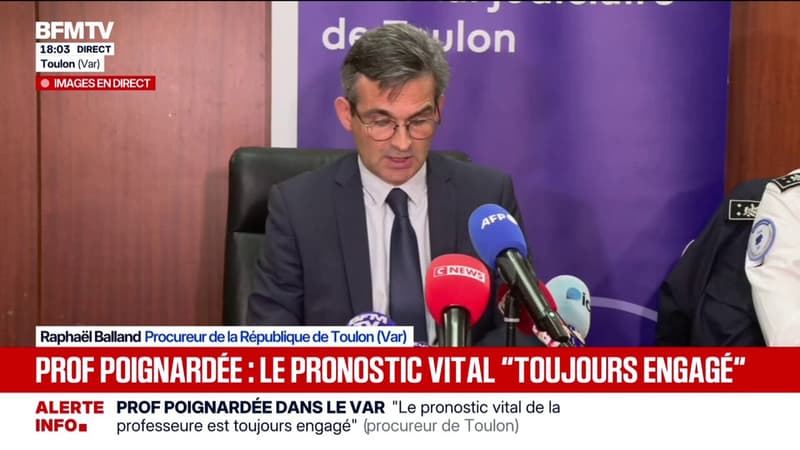 Le procureur de la République de Toulon détaille les circonstances dans lesquelles un adolescent de 14 ans a poignardé sa professeure à Sanary-sur-Mer