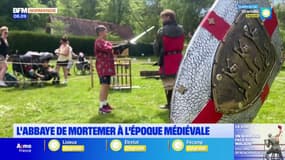 Combat à l'épée, tyrolienne... L'abbaye de Mortemer à Lisors revient à l'époque médiévale
