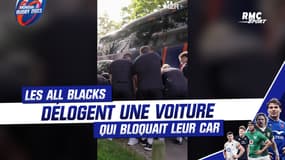Mondial rugby : Les All Blacks délogent... une voiture qui bloquait leur car