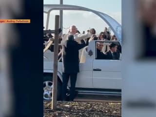 Le fils d'un couple de corses a été bénit par le Pape François lors de sa viste à Ajaccio dimanche