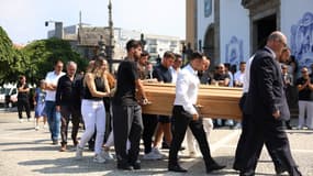 Les funérailles de Diogo Jota et de son frère, le 5 juillet 2025 au Portugal