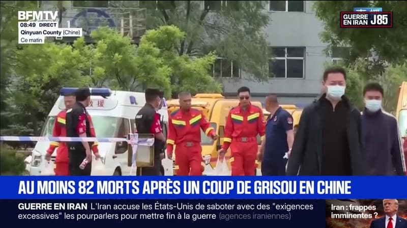 Chine: au moins 82 morts après une explosion dans une mine de charbon, des opérations de sauvetage en cours