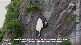 Thaïlande: accroché à une falaise, un base jumper est sauvé par un secouriste
