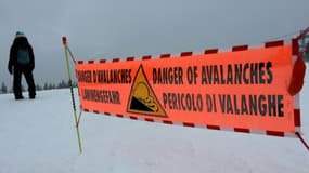 Un panneau de risque d'avalanches (image d'illustration).