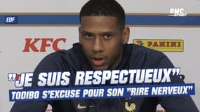 Équipe de France: "Je suis respectueux", Todibo s'excuse pour son "rire nerveux"