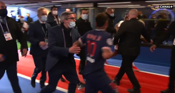 Neymar et Djalo, à Paris le 3 avril 2021