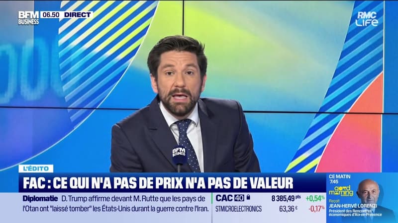 L'Edito de Raphaël Legendre : Fac, ce qui n'a pas de prix n'a pas de valeur - 25/06