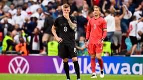 Toni Kroos lors de son dernier match avec l'Allemagne, contre l'Angleterre, à l'Euro 2020.