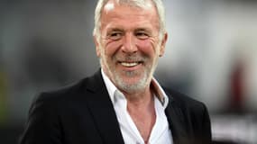 L'entraîneur belge Eric Gerets, au Vélodrome de Marseille le 7 mai 2017,